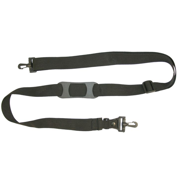 59 Shoulder Strap, 0.98 Width Adjustable Strap with Plastic Hooks, Black
